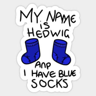 split (hedwig) in blue Sticker